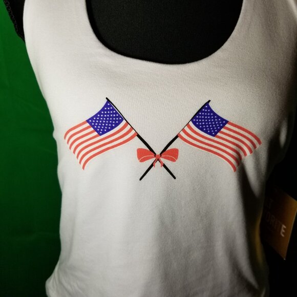 Cult Favorite White Halter Top Low Back Tank Size Large 4th of July Summer NWT - Picture 5 of 7